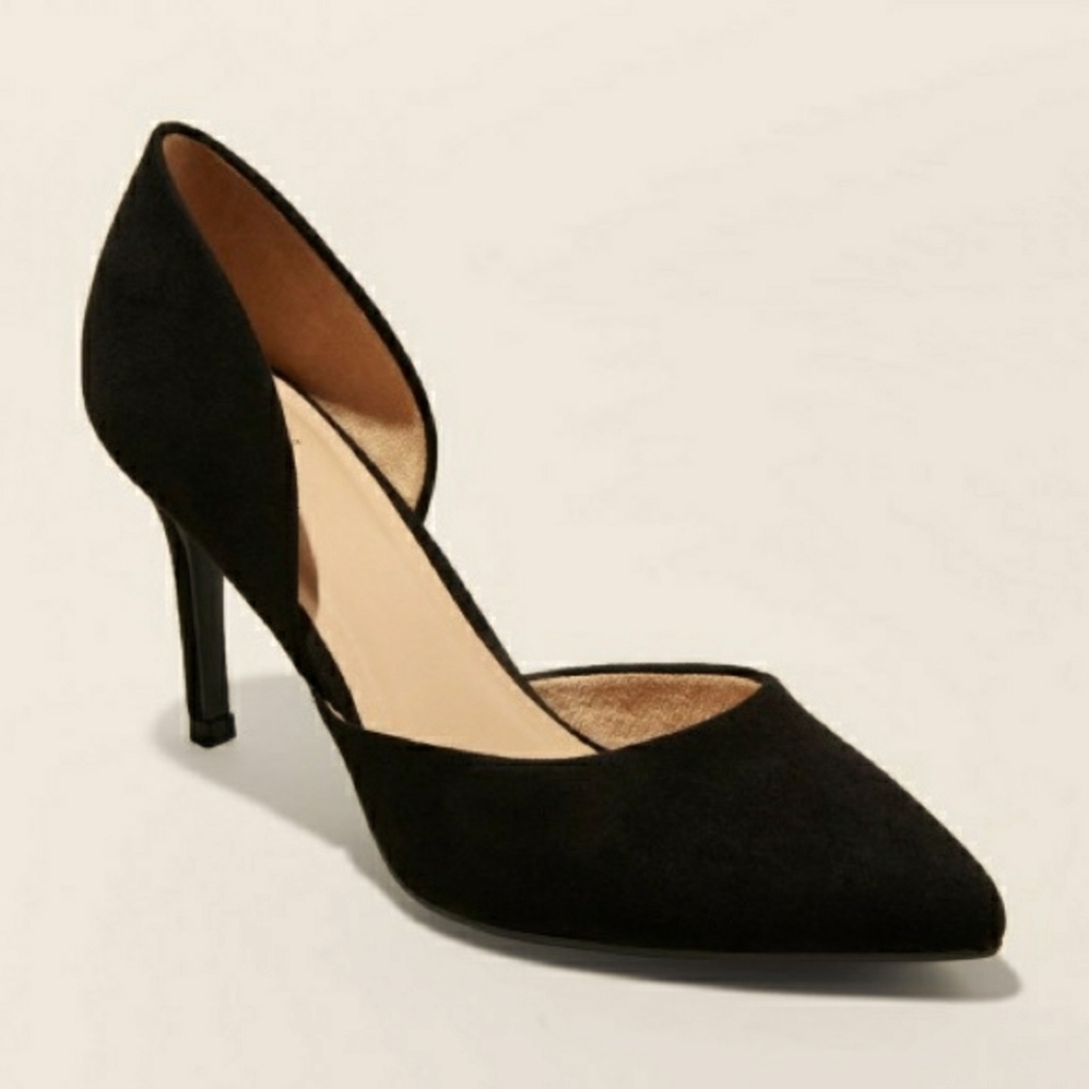 NWT A New Day Black D'orsay Heel 10W
